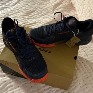 HEAD Men's Black and Orange Athletic Shoes